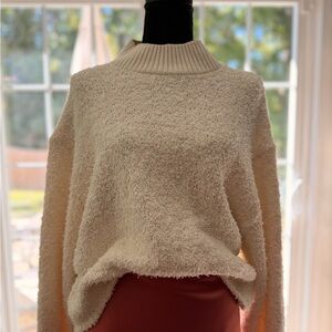Zara Cream Cowl Neck Sweater